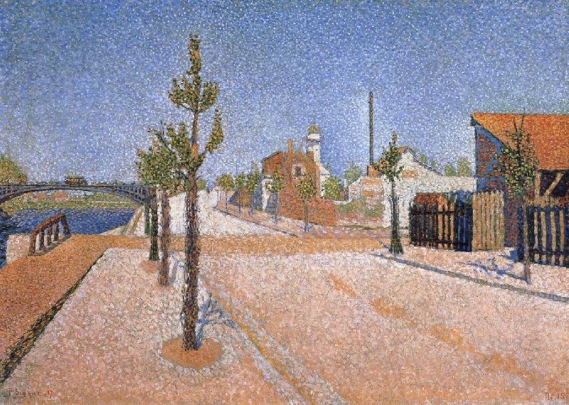 Paul Signac sunlight quai de clichy opus china oil painting image